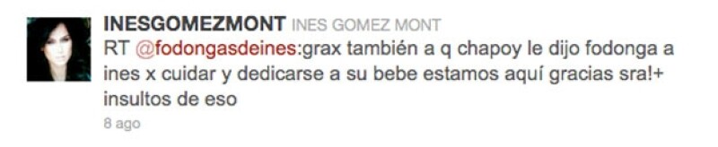 Ante esta polémica entre ambas periodistas, un grupo llamado fodongasdeines apoyaron a Inés.
