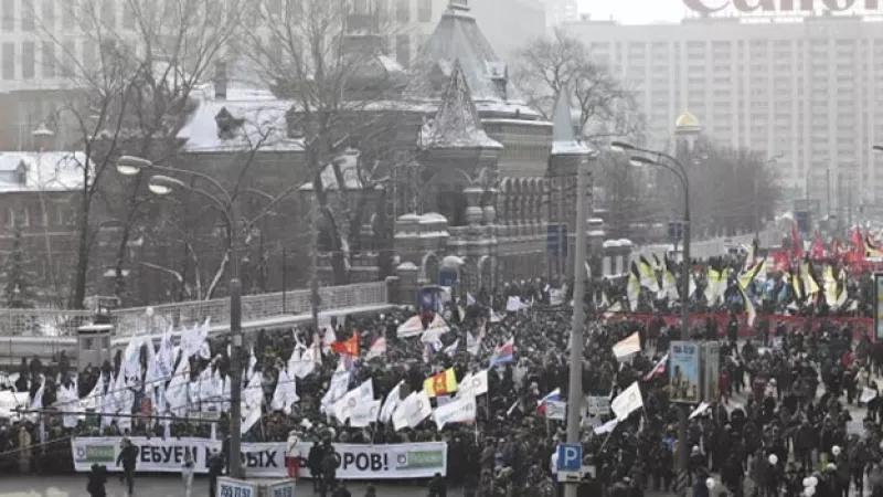 manifestacion contra putin en rusia