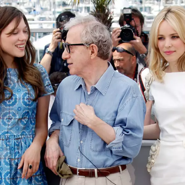 Lea Seydoux, Woddy Allen y Rachel McAdams