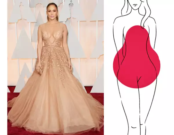 Cuenta con caderas anchas y parte superior angosta (hombros)