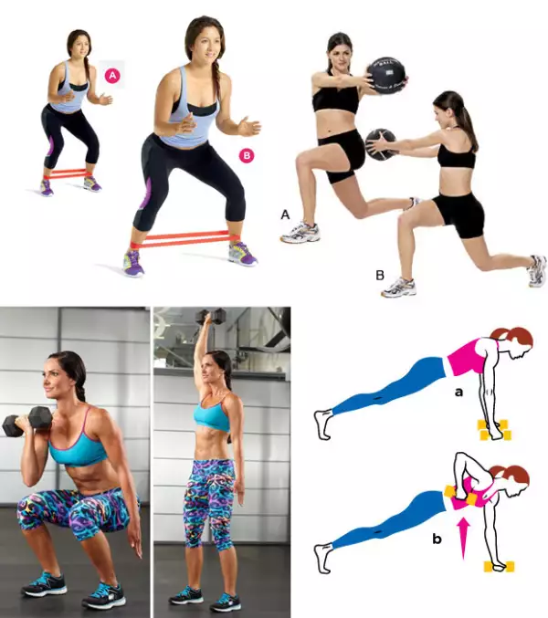 Estos son algunos de los ejercicios que la estrella de reality realizó para lograr su curvilínea figura.