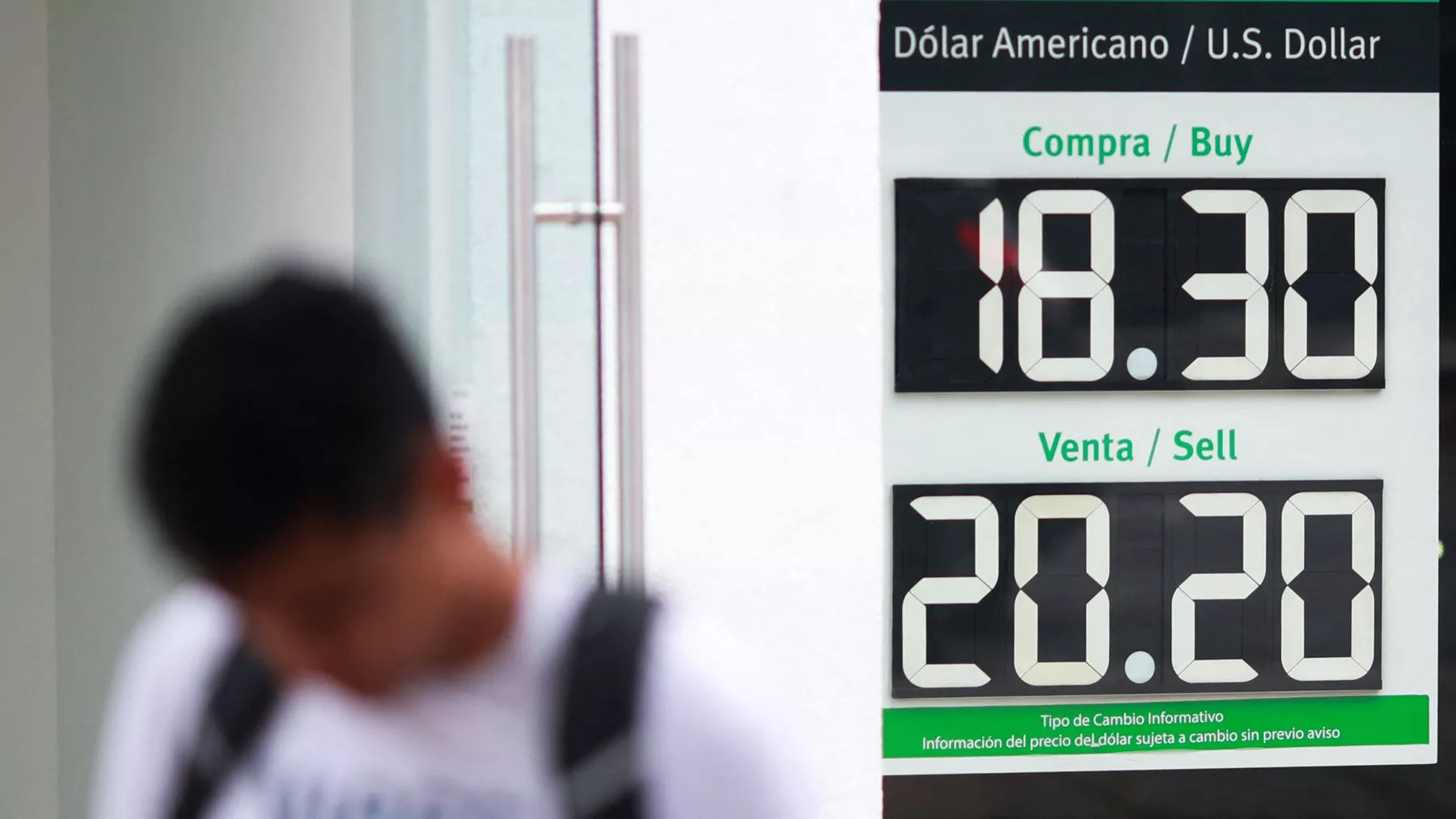 Este es el tipo de cambio del dólar a pesos mexicanos hoy. 