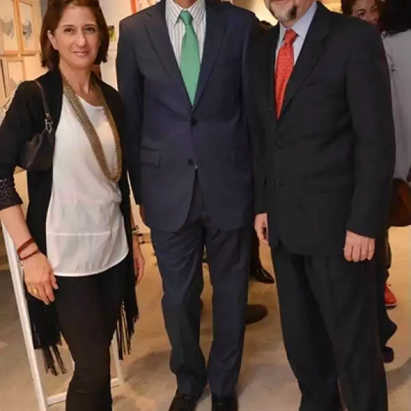 Martha Morales, Emilio Icasa y Juan Manuel Morales.