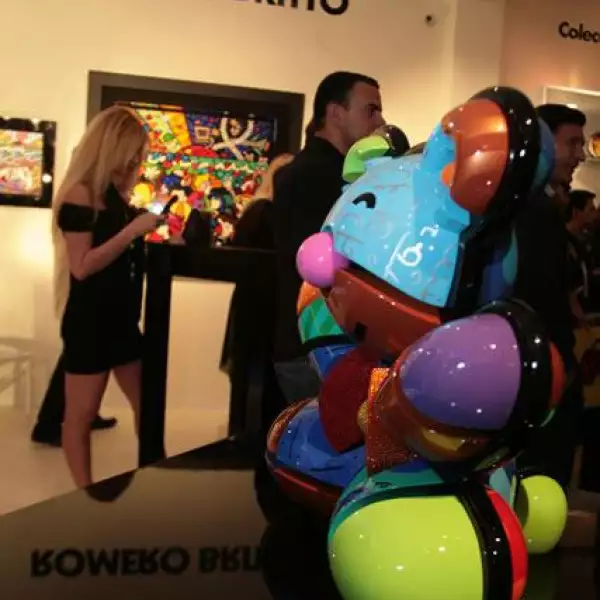 Inaguración exposicion Romero Britto