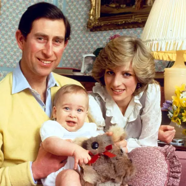 PRINCE CHARLES AND PRINCESS DIANA WITH PRINCE WILLIAM - 1983