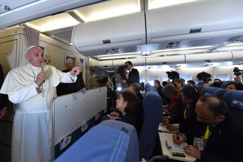 para la comida, el Papa ha elegido una dieta blanda.