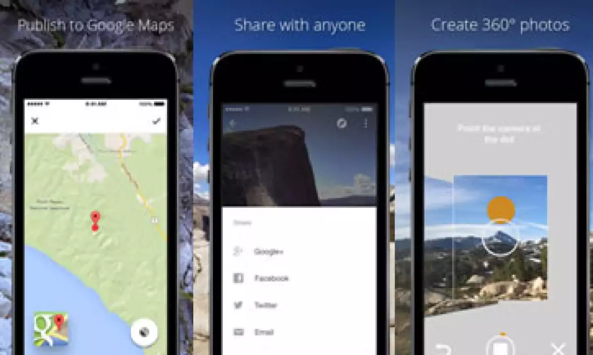 La app permite crear fotos en 360º y compartirlas con el mundo en Google Maps (Foto: Cortesía iTunes)
