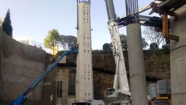 tren mexico toluca - construccion