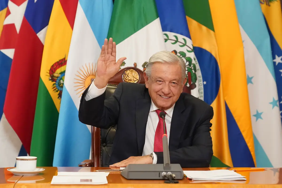 Andrés Manuel López Obrador, Presidente de México, durante la VII Cumbre de la Comunidad de Estados Latinoamericanos y Caribeños (CELAC).