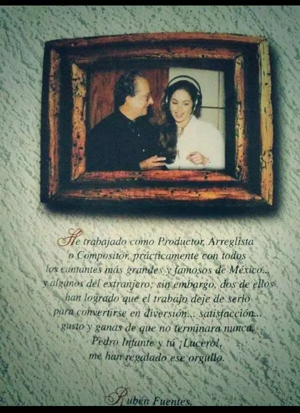 Lucero y Rubén Fuentes