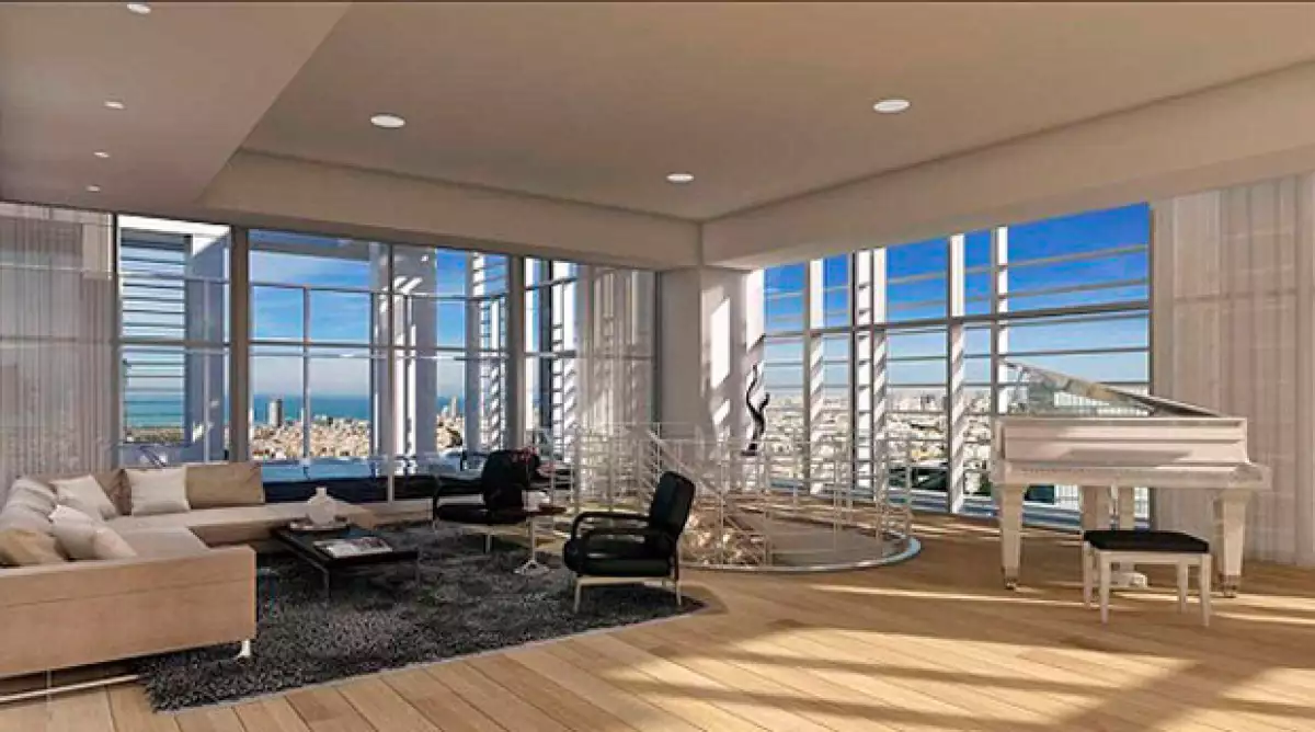 Algunas de las vistas del departamento en Israel.