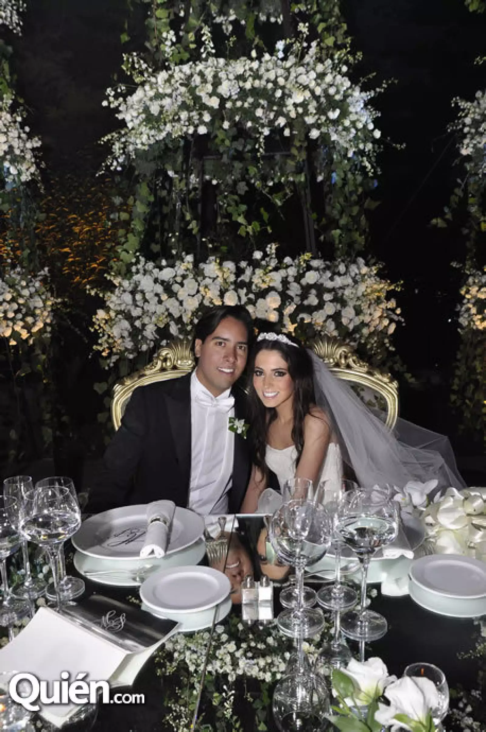 Los novios María Fernanda y Samuel