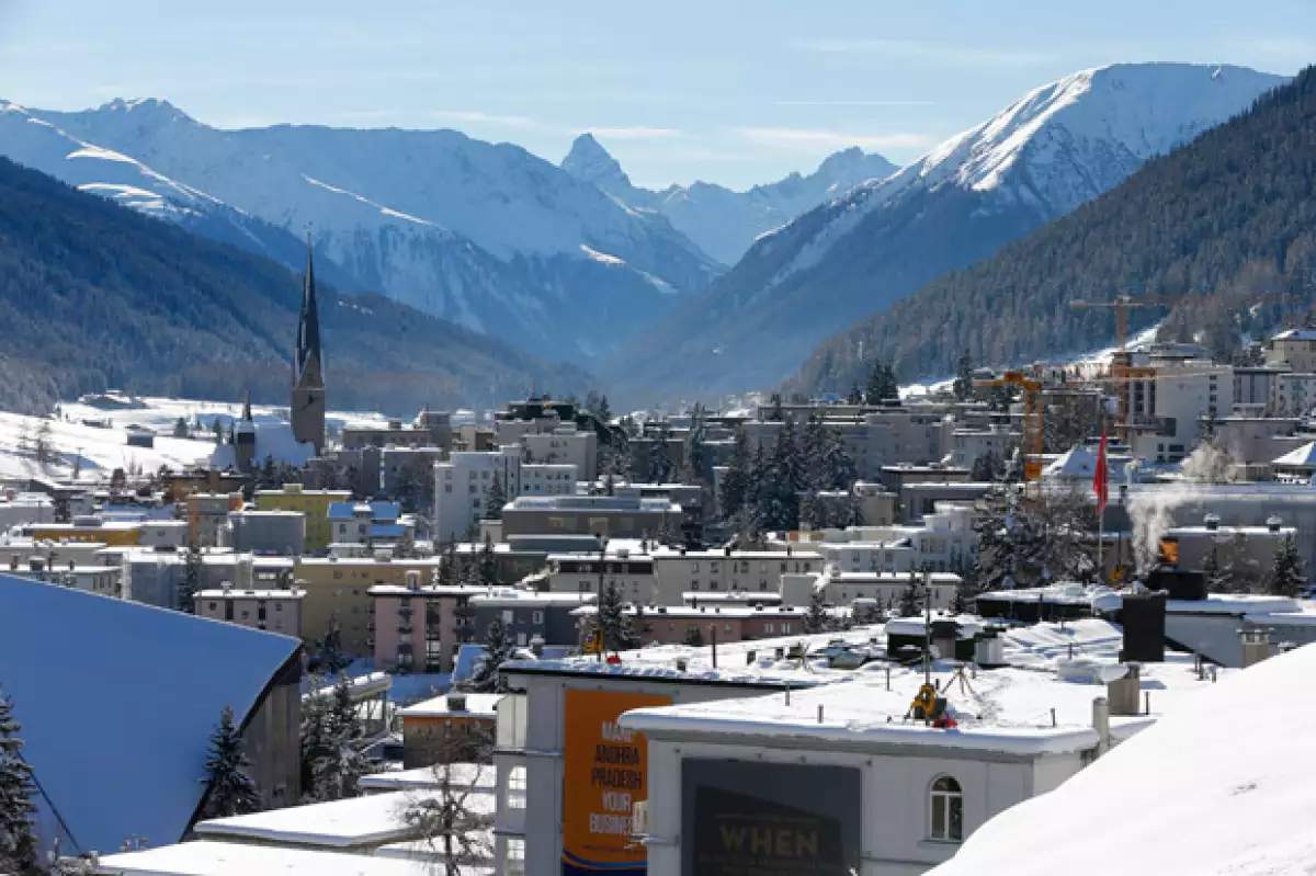 Una vista general de Davos, Suiza, donde anualmente se lleva a cabo el Foro Mundial Económico también conocido como Foro Davos.