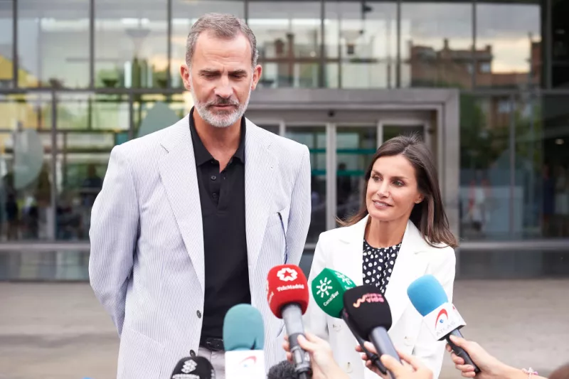 Personalities Visit King Juan Carlos At Hospital