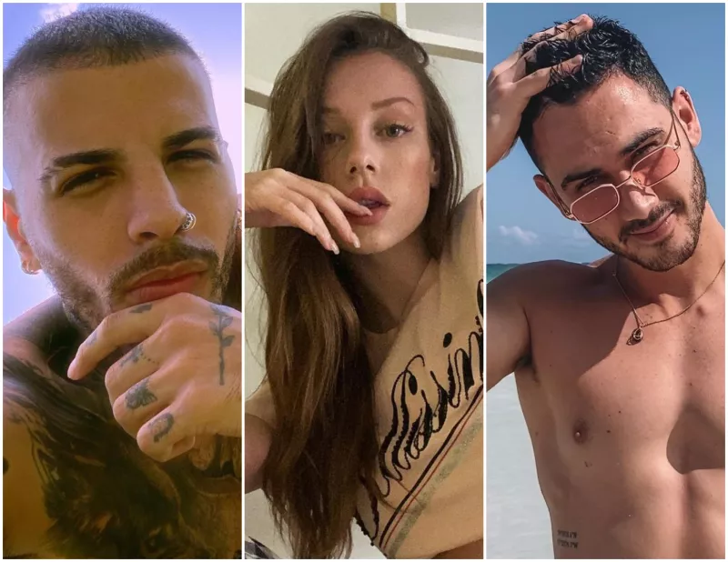 Rauw Alejandro, Ester Expósito y Alejandro Speitzer.