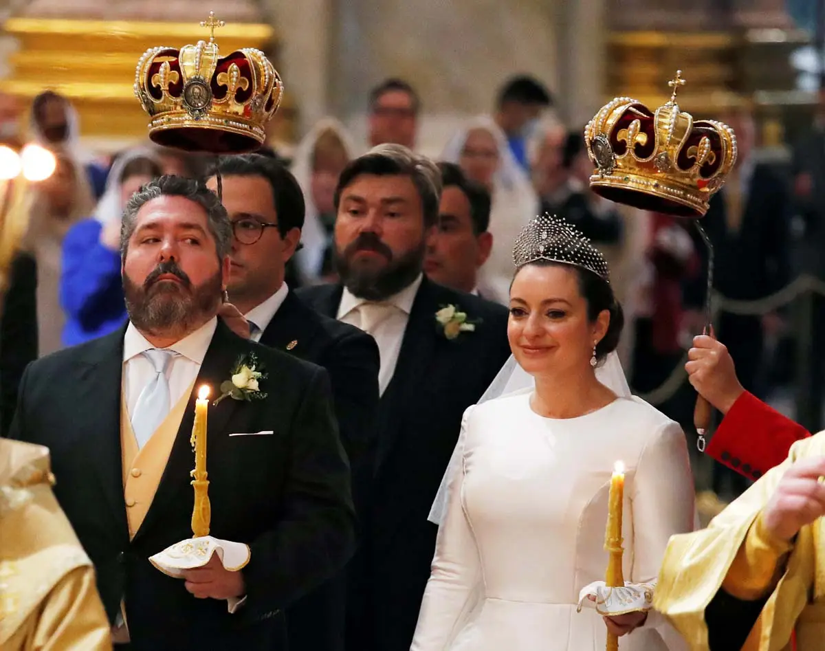 George Romanov y Rebecca Bettarini (Victoria Romanovna)