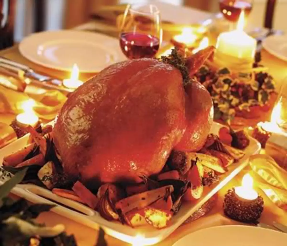 El pavo es el alimento típico de la Navidad.