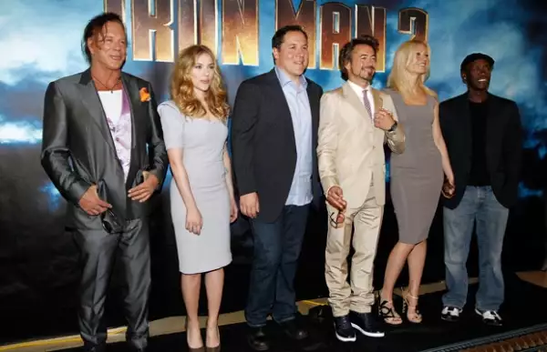 En la premier de Iron Man 2 el año pasado.