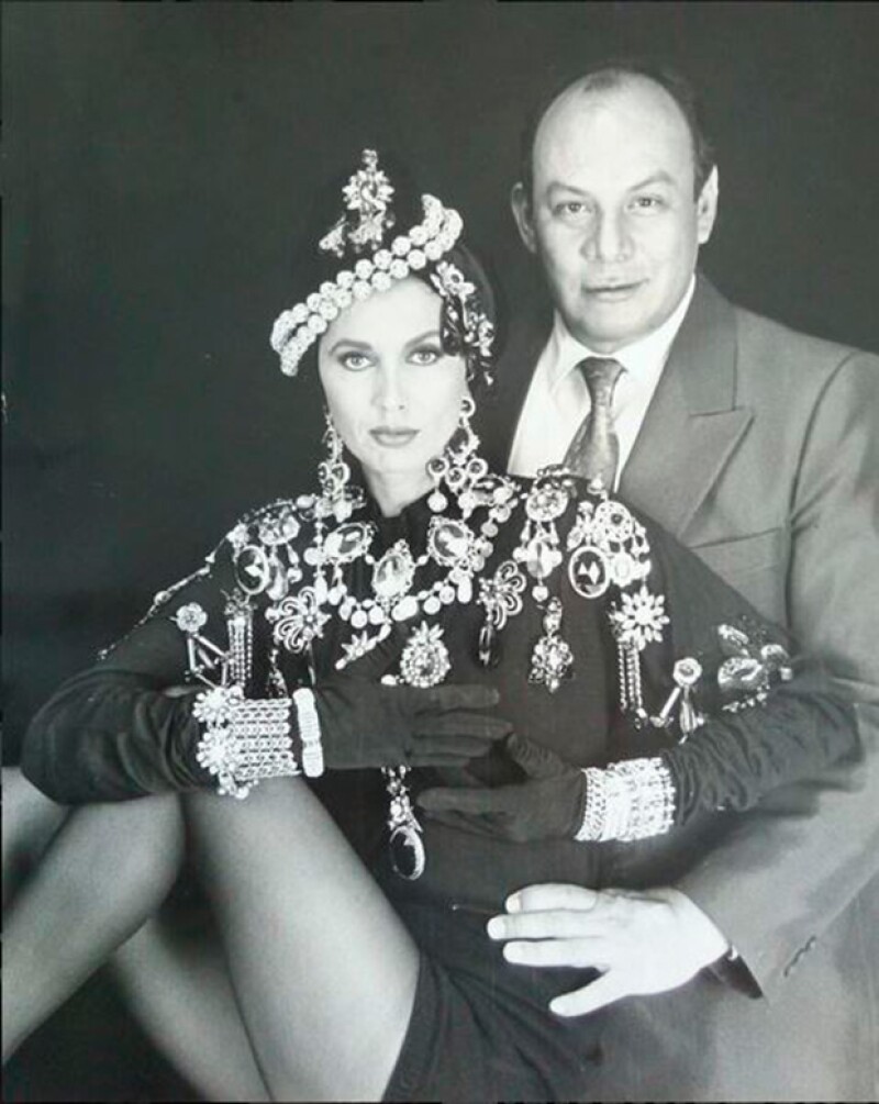 Glenda Reyna junto a Gerardo Rebollo.