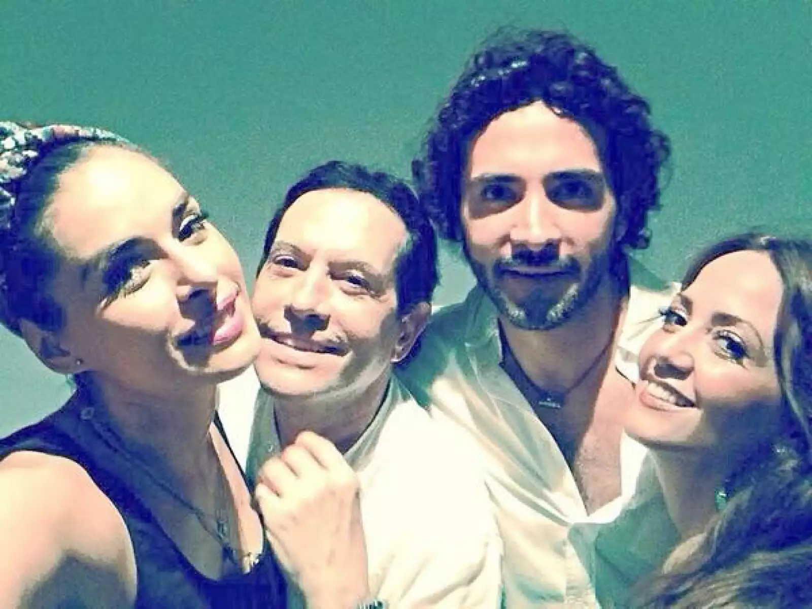 Los conductores también disfrutaron las noches de Acapulco.