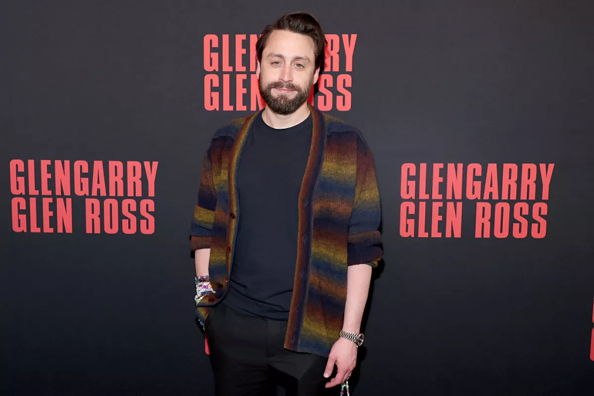 Foto de Kieran Culkin en la premier de la obra de Broadway "Glengarry Glen Ross"