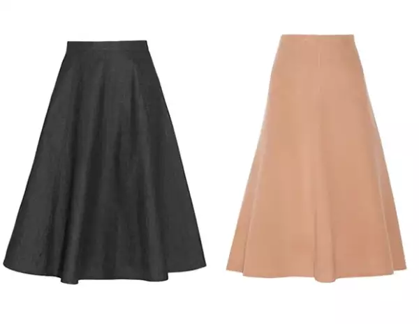 Las faldas en A son un must para lograr este look. Nos encantan estas piezas de Michael by Michael Kors y Theory.