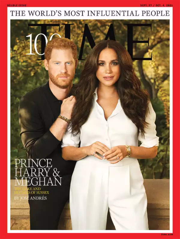 Meghan y Harry en portda de TIME