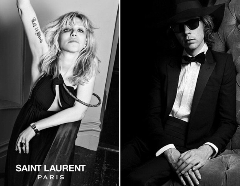Courtney Love y Beck para Yves Saint Laurent