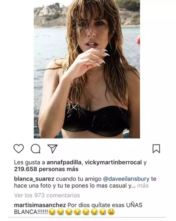 Marta Sánchez critica a Blanca Suárez