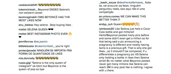 Beyoncé y Selena Gomez