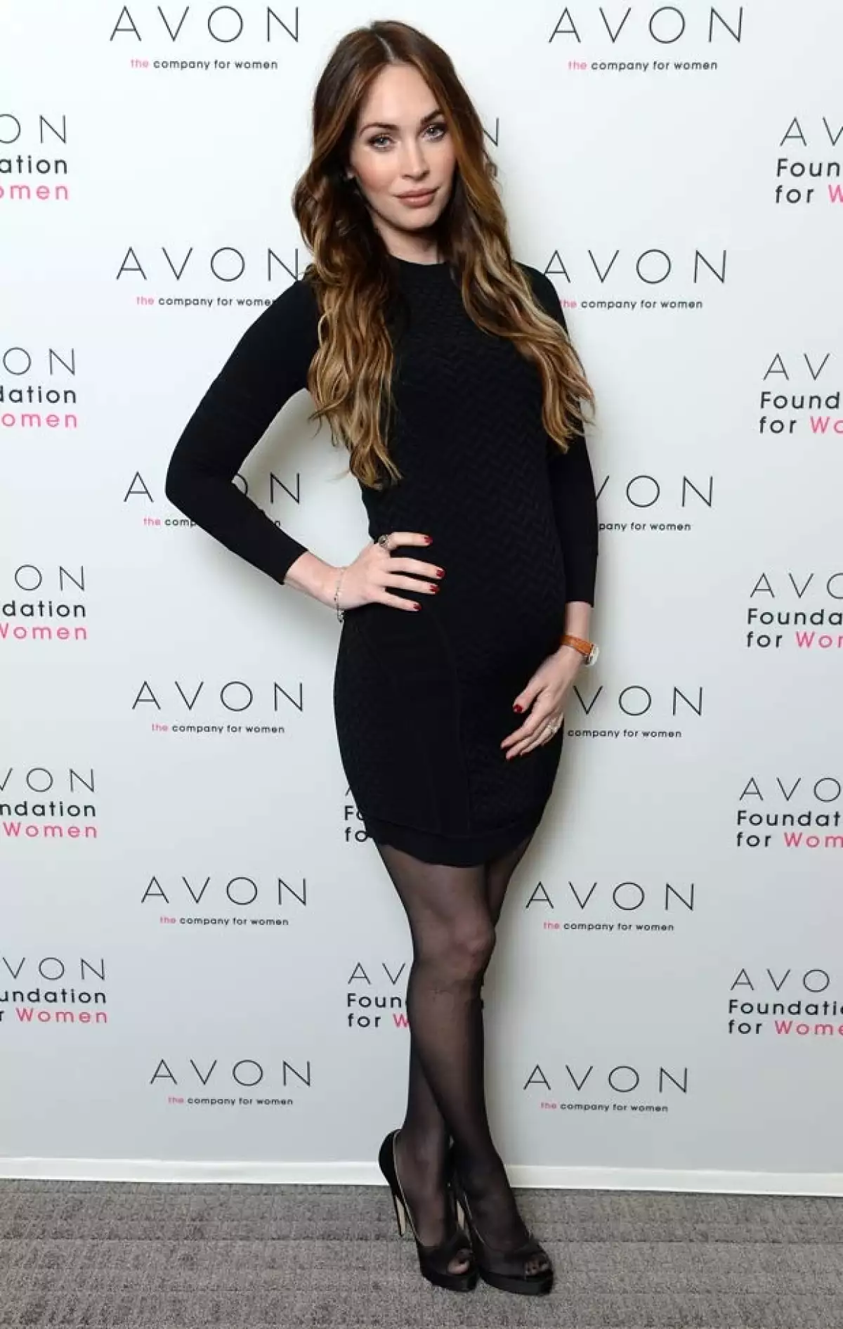 Megan presumió su atractiva silueta.