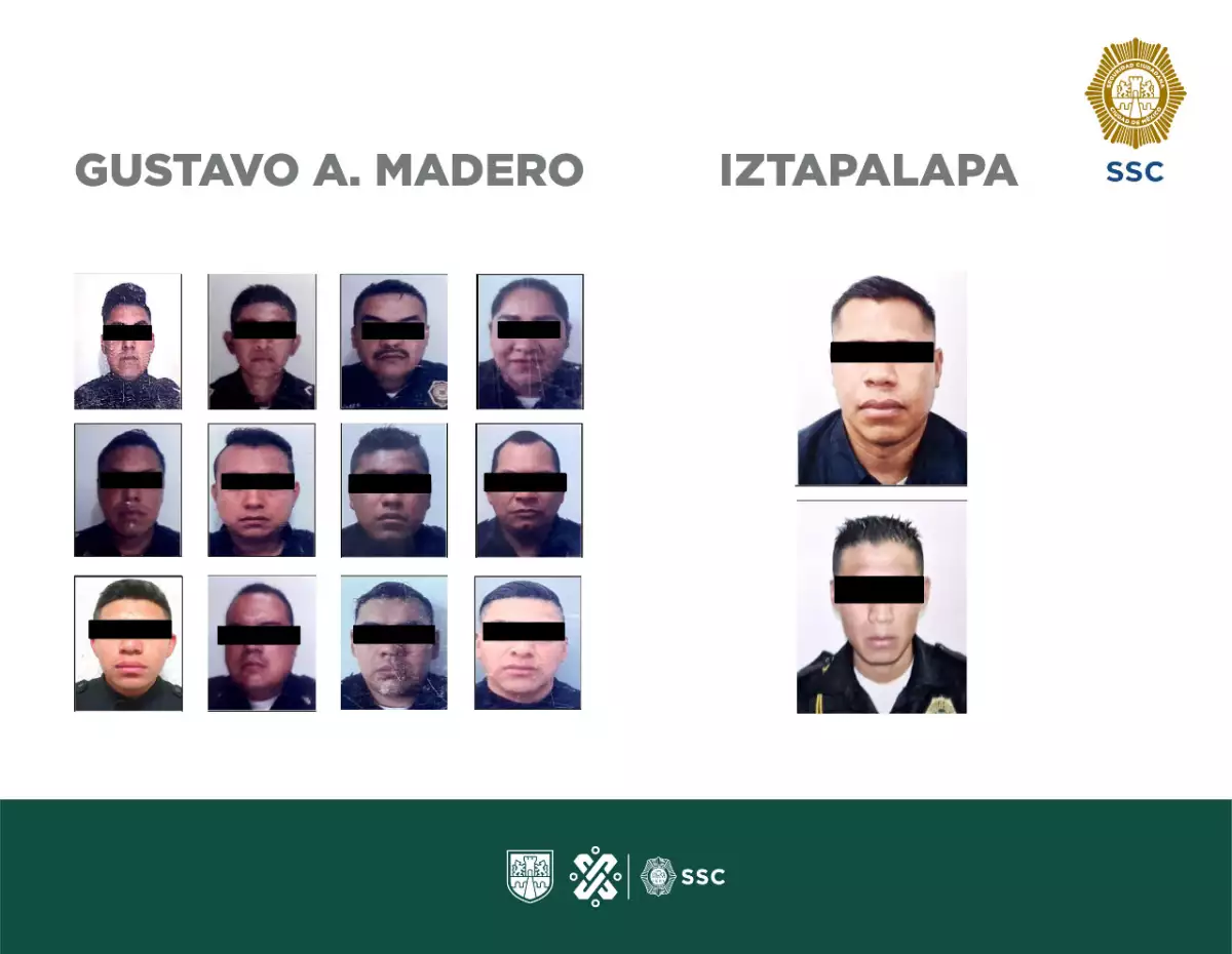 Policías detenidos