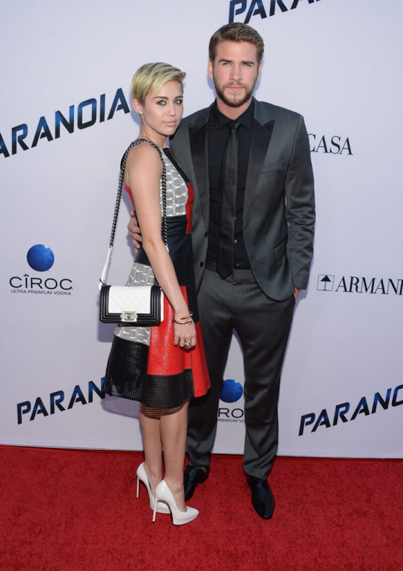 Miley y Liam en el 2013, en una de sus últimas apariciones juntos antes de romper.