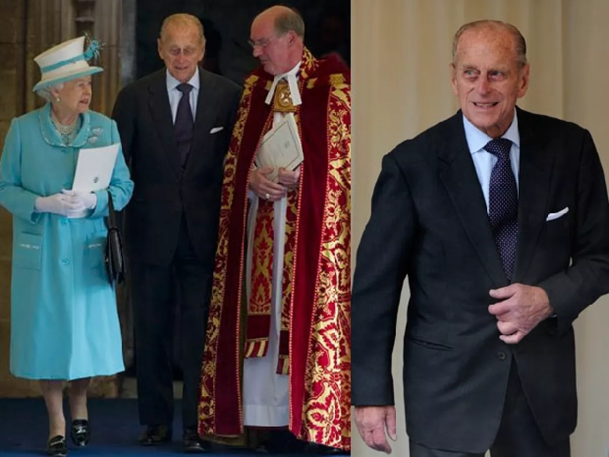 El viernes pasado el esposo de la Reina Isabel cumplió 90 años, pero fue hasta hoy que celebraron con una misa y una recepción.