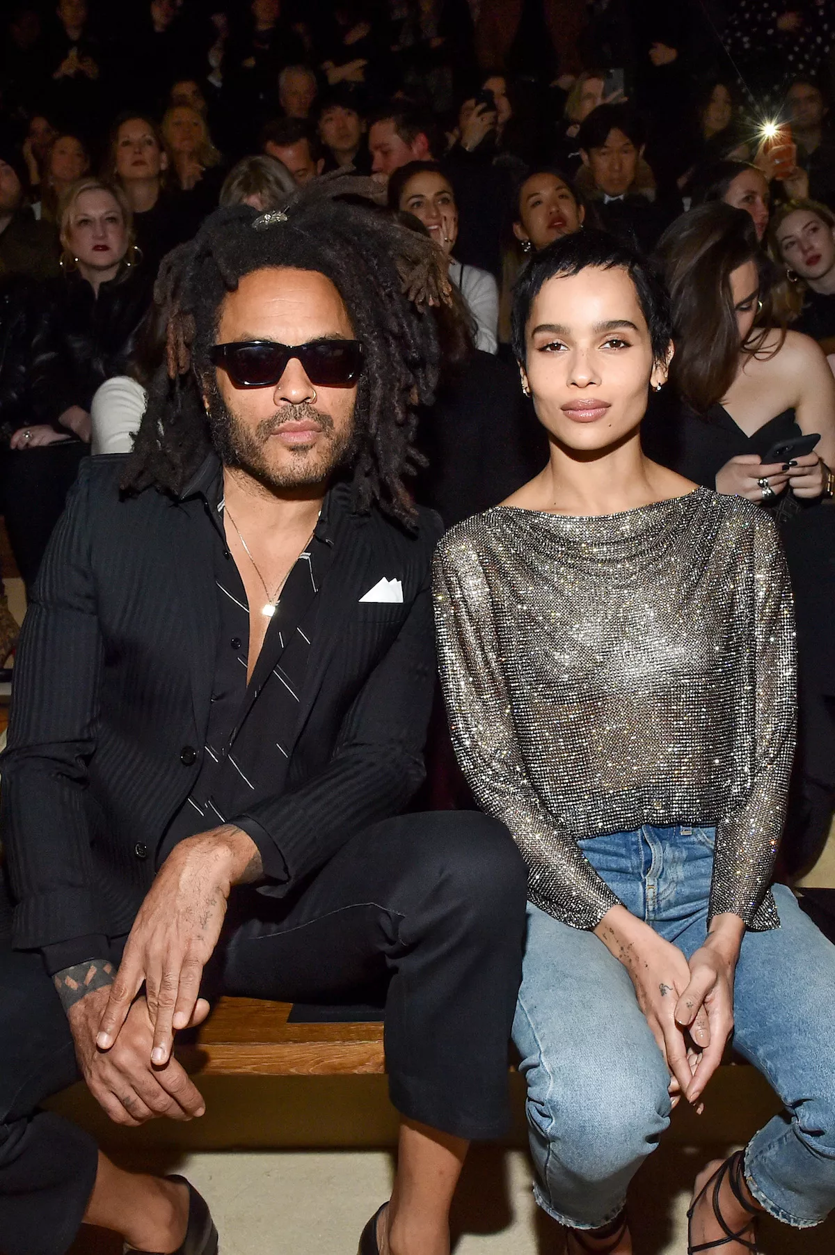 Saint Laurent : Front Row - Paris Fashion Week Womenswear Fall/Winter 2020/2021