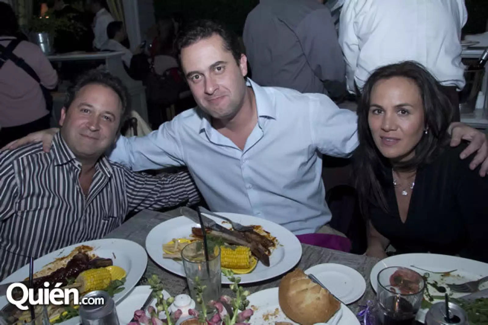 José Luis Campdera,Carlos Castillo y Claudia Castillo