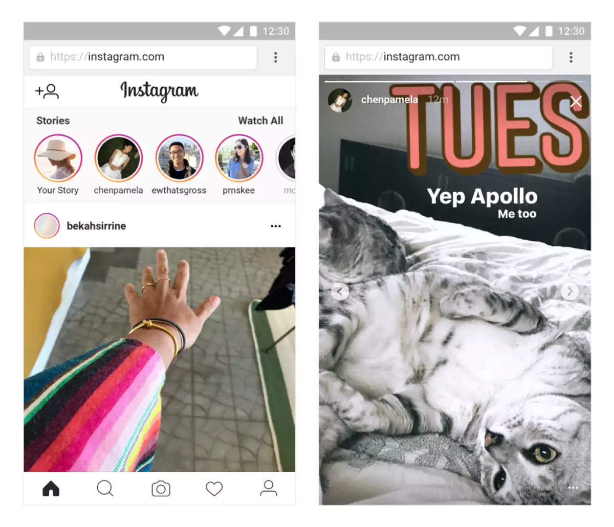 Instagram desde web