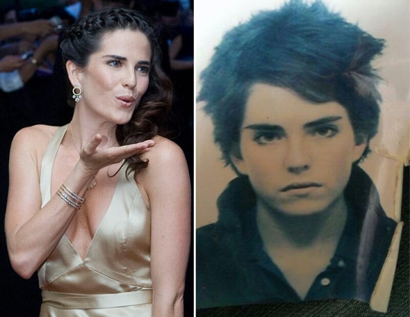 Hace tiempo Karla lució este look masculino, el cual redondea su rostro.