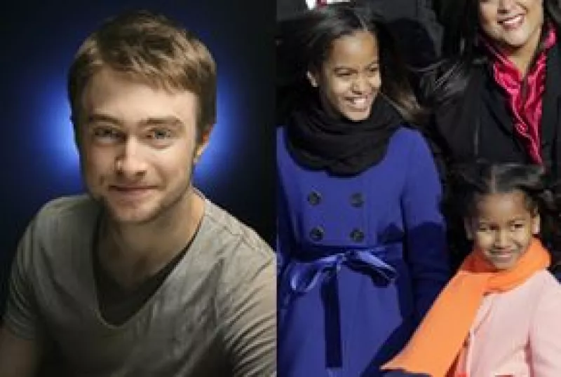 El actor aseguró que si Malia y Sasha desean hacer un tour privado por el set donde se filman las cintas de Harry Potter, él con gusto podría ser su guía personal.