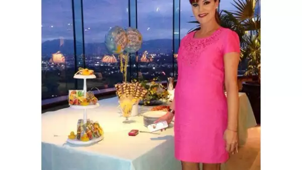 Chantal Andere durante uno de sus baby showers.
