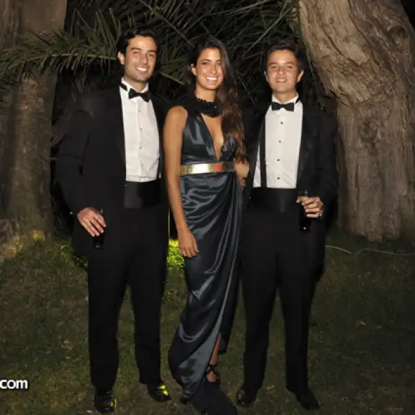 Sebastián, Clarissa y Juan Pablo Navarro