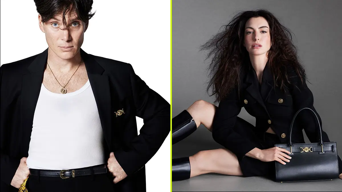 Cillian Murphy y Anne Hathaway protagonizan la campaña de Versace Icons 