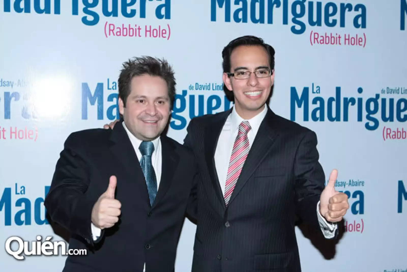 Los productores de la obra, Guillermo Wiechers y Juan Torres.