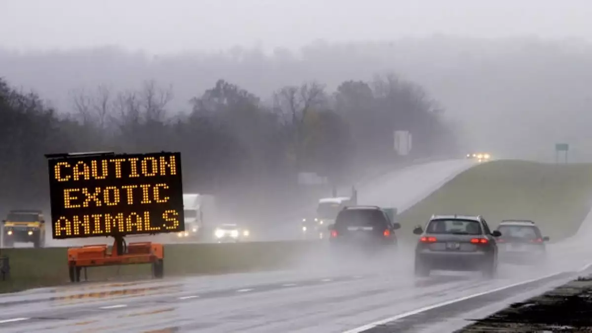 ohio animales exóticos fuga