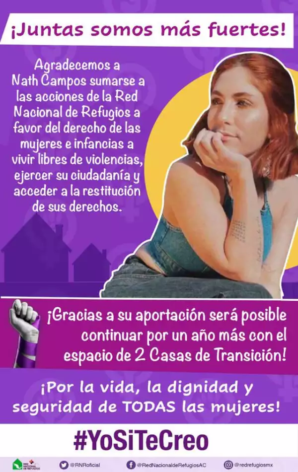 Agradecimiento de La Red Nacional de Refugios