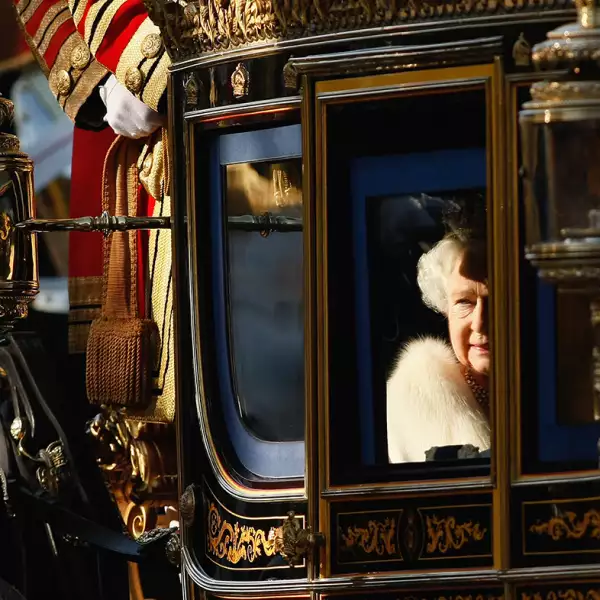 Queen Elizabeth II Officiates At State Opening Of Parliament