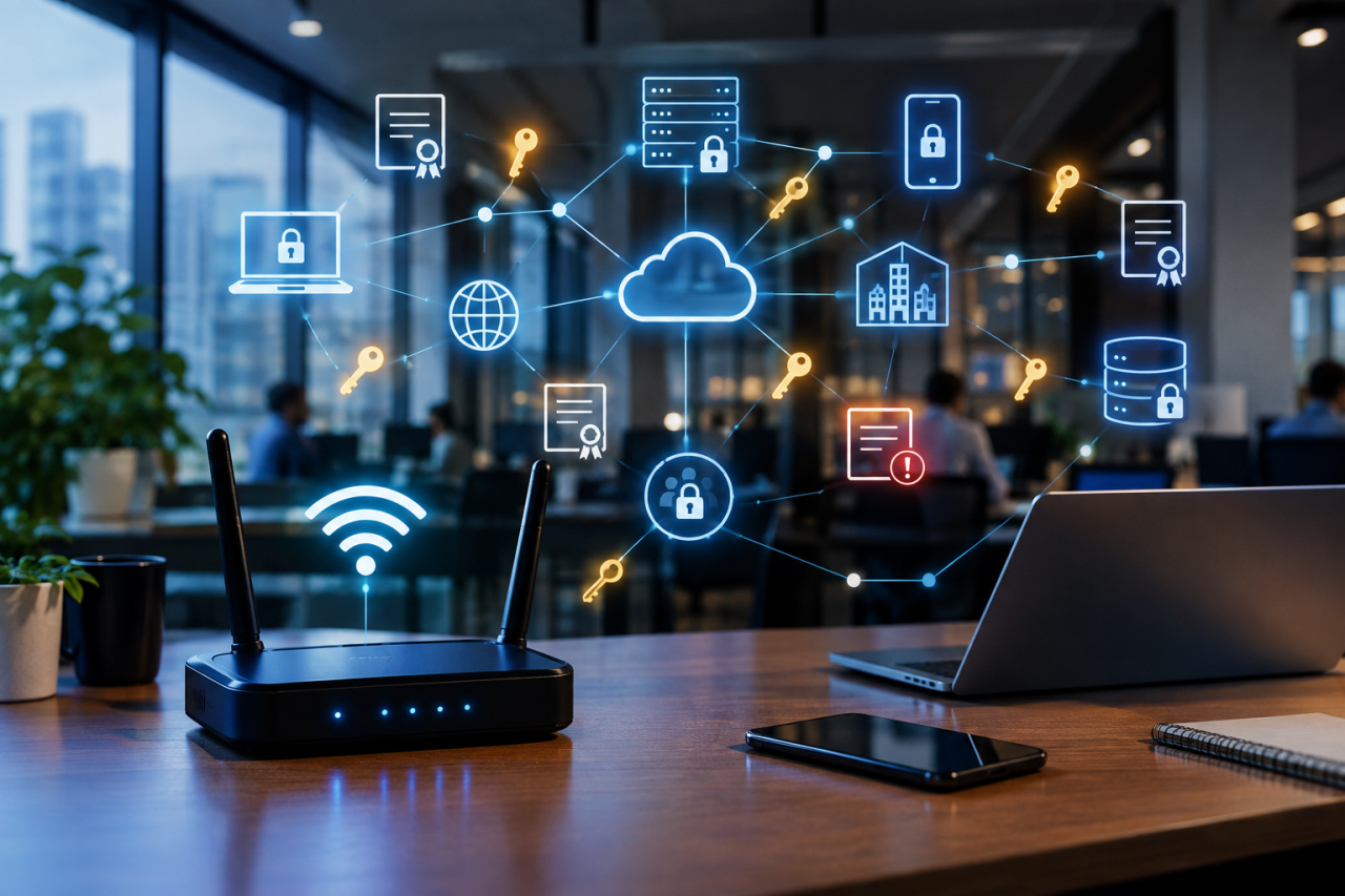 La clave de wifi que te dan en recepción es el primer paso para paralizar a toda tu empresa