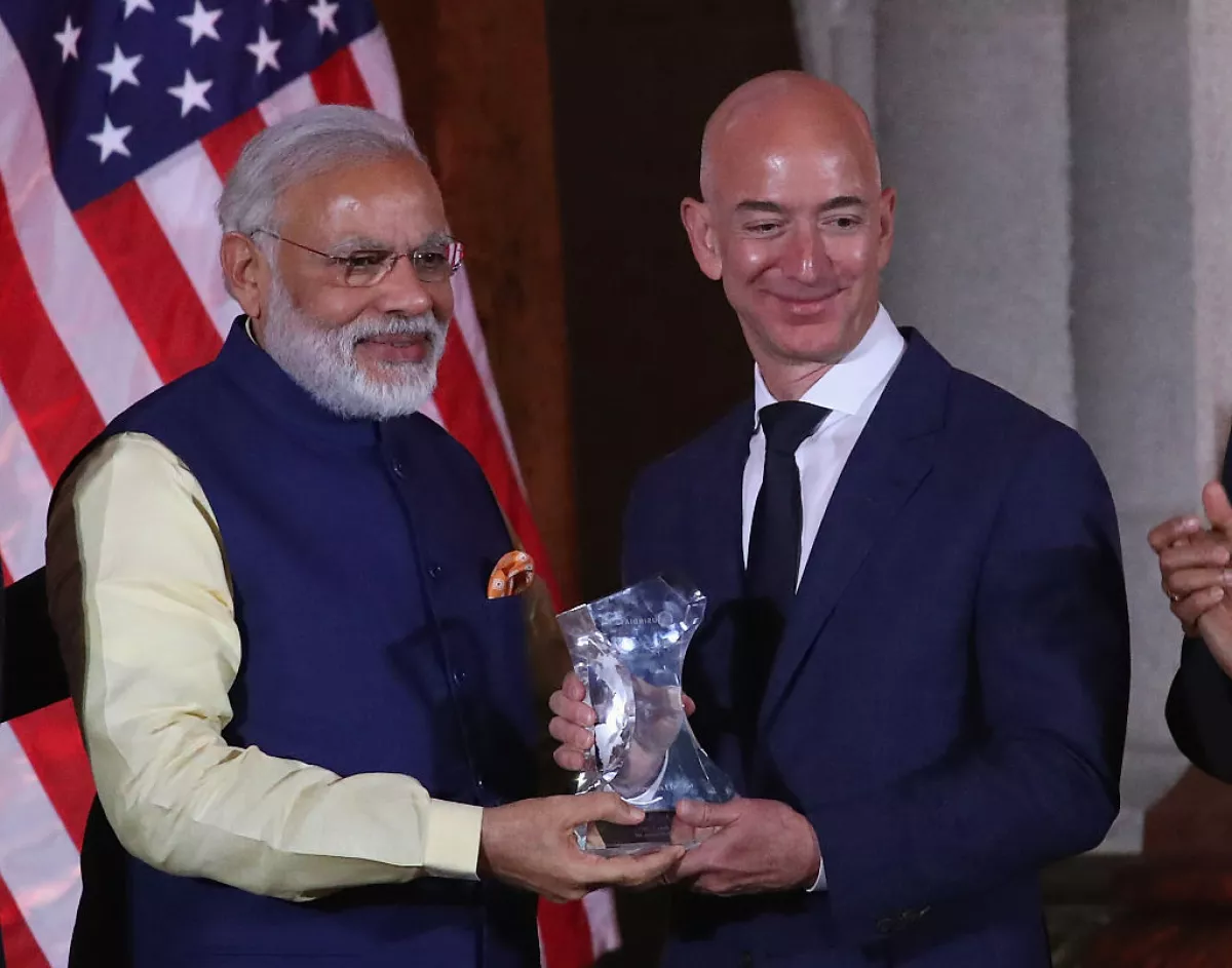 El ejecutivo de Amazon visitó la India esta semana en donde expresó sus nuevas inversiones.