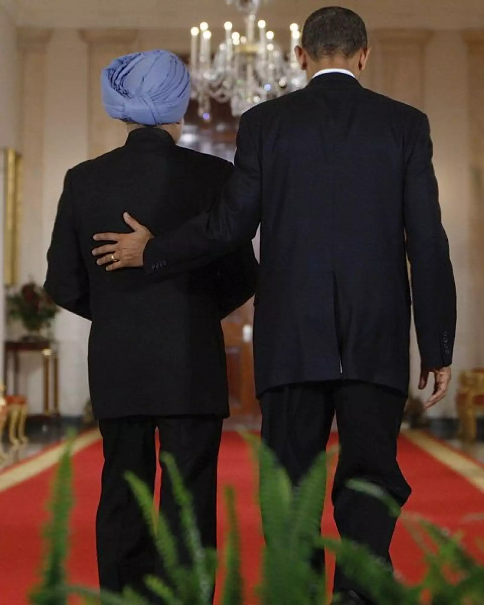 Camaradas. Manmohan Singh y Barack Obama.