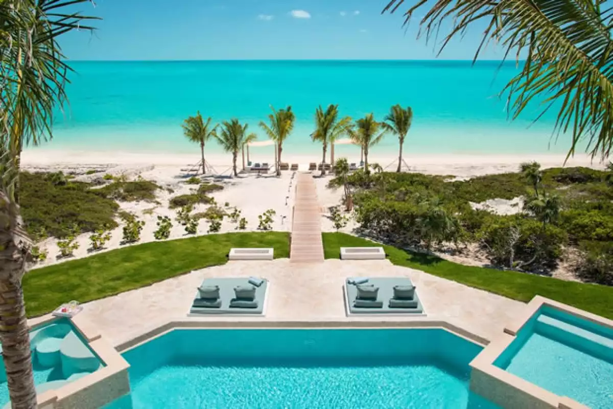 Vista al mar desde la casa.